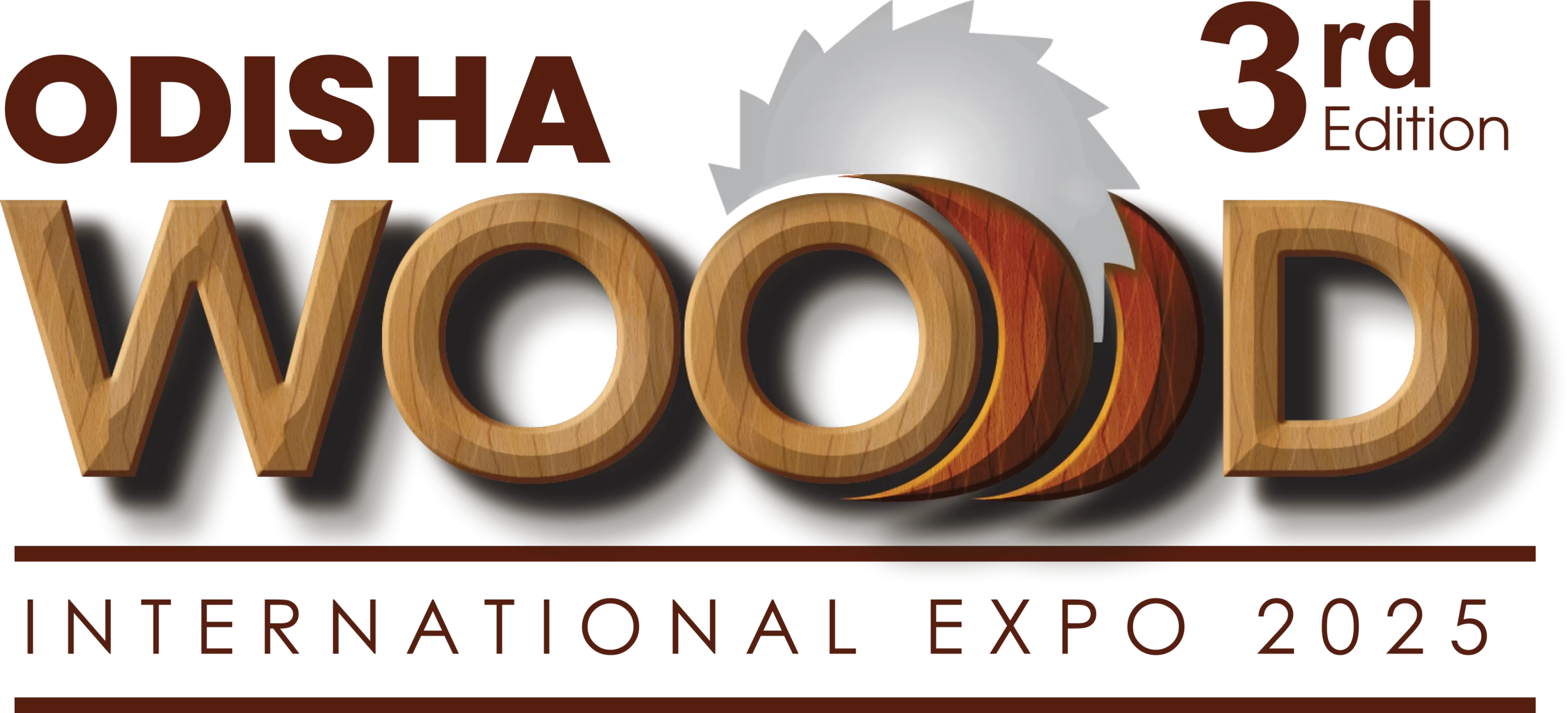 3rd Odisha Wood Logo